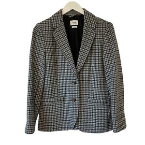 Wilfred Black & White Houndstooth Blazer